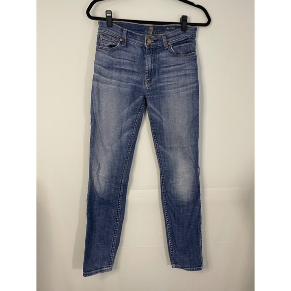 7 For All Mankind Denim - 7 For All Mankind The Ankle‎ Skinny Jeans Medium Wash Women's Size 27